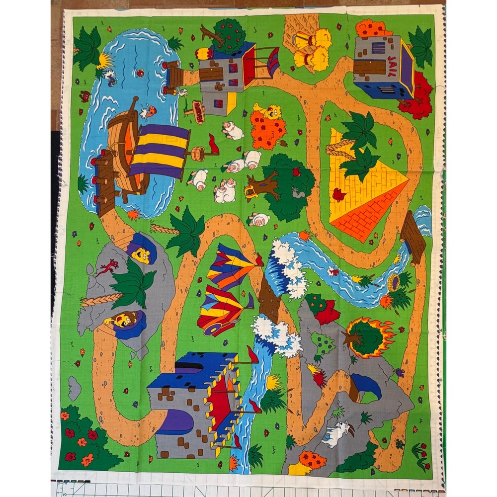 Vintage The Beginners Bible Play Mat Fabric Panel VIP Fabrics Cotton DIY Sewing